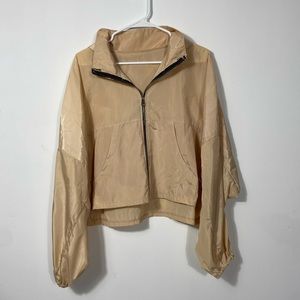 Beige windbreaker